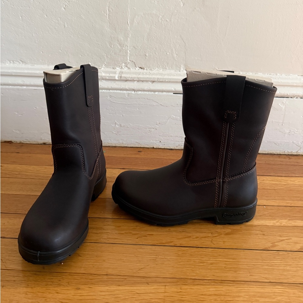 Blundstone Originals Rigger Boot 2528, Dark Brown Leather Boot, size US Womens 7 - Picture 10 of 12
